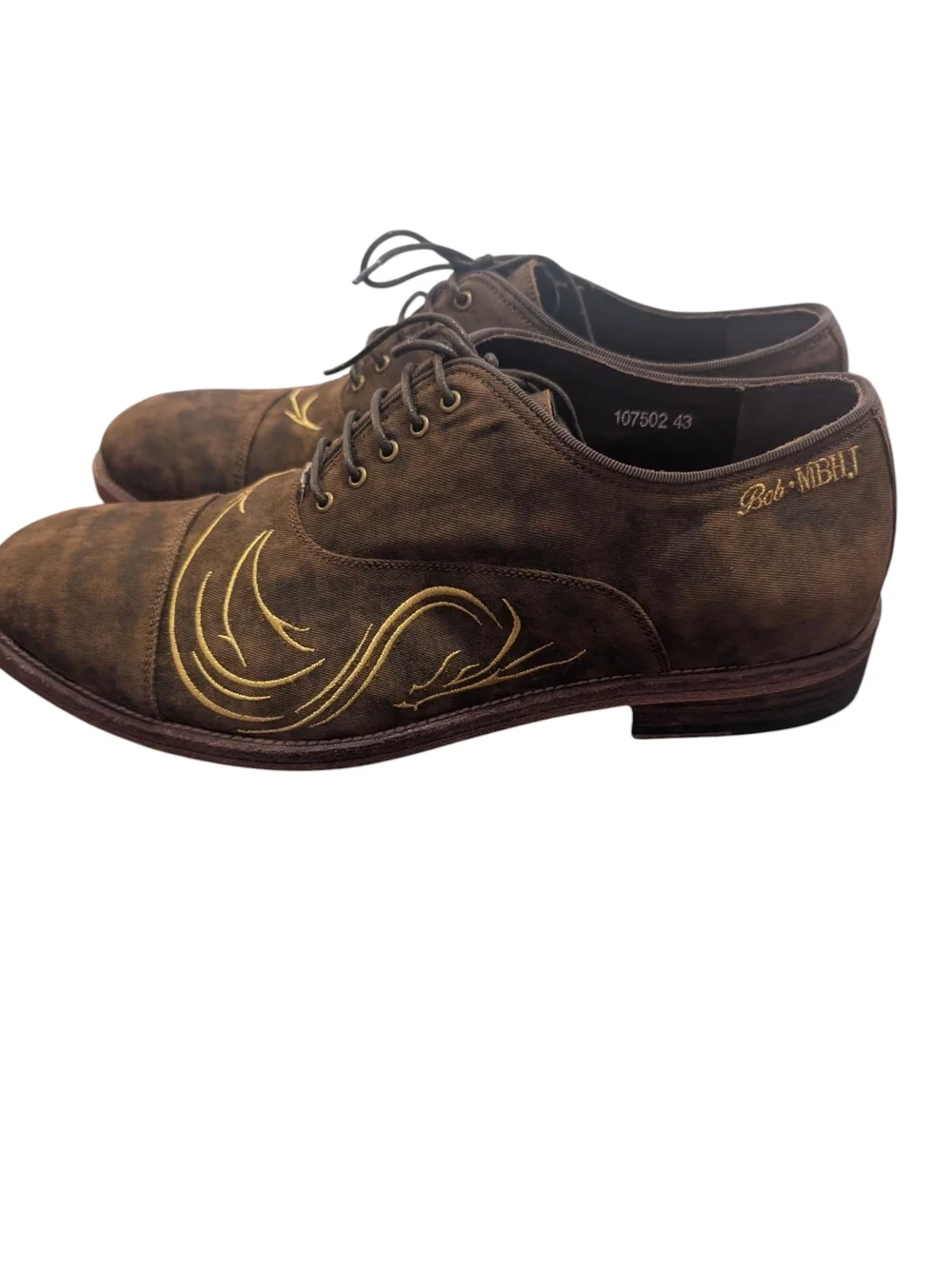 Valse Maitre Custom Embroidered Oxford Shoes